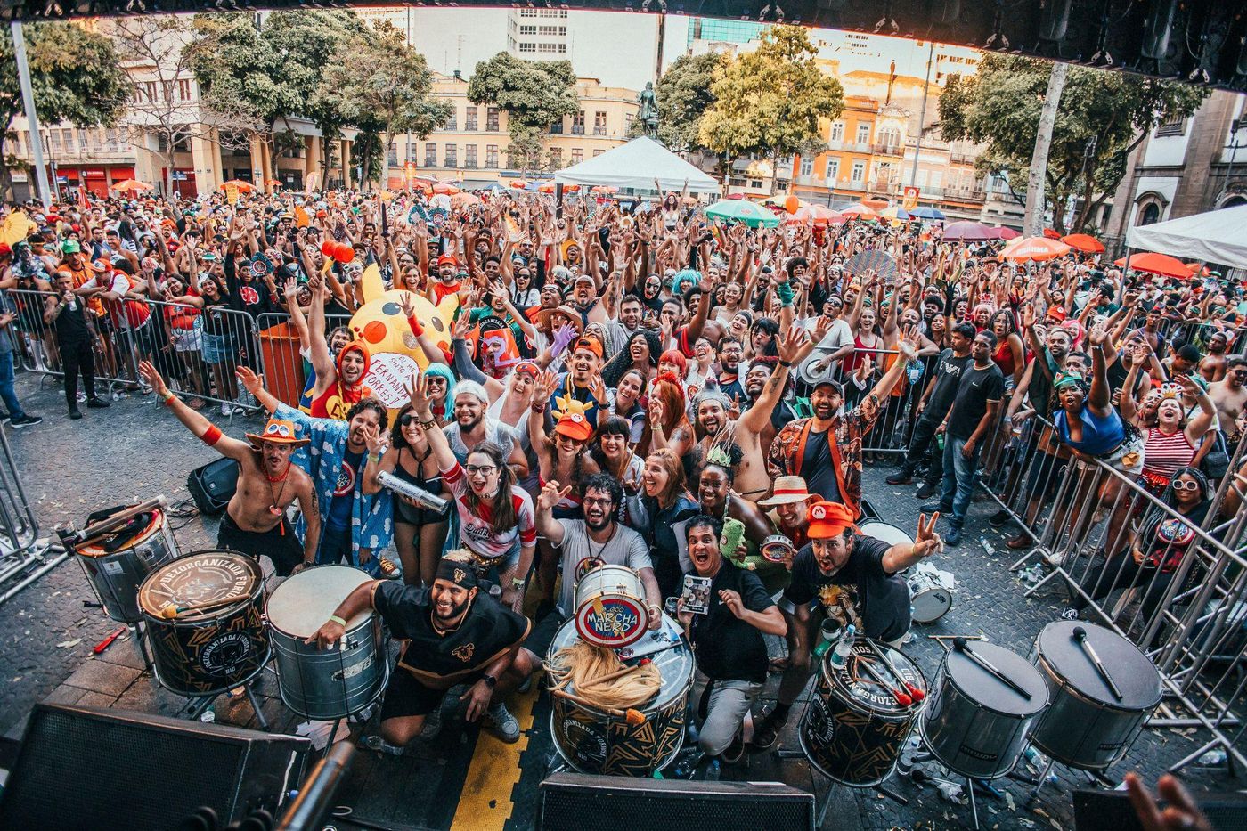 Bloco de rua de League of Legends com público