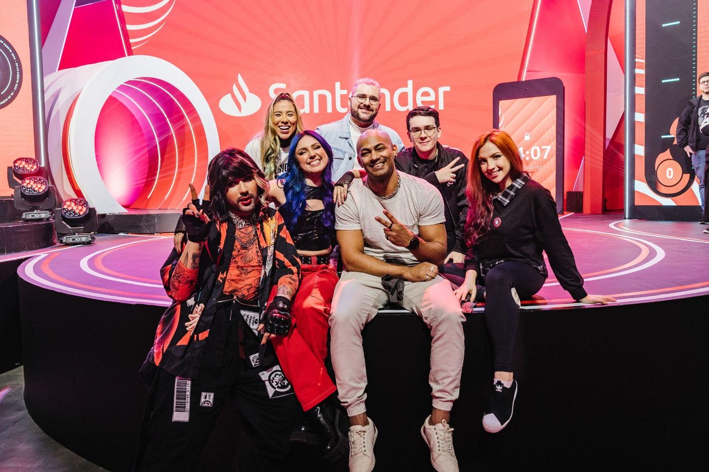 Creators no estúdio do Santander GG Week
